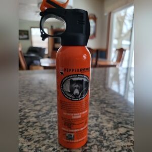 Pepper Power Bear Deterrent Spray with Belt Clip Holster